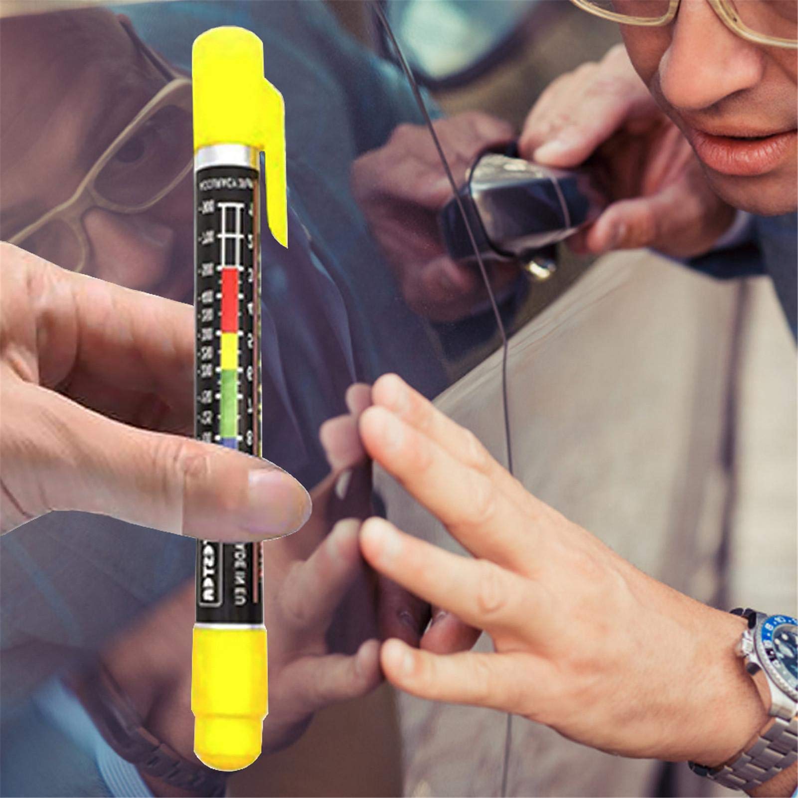 Xzbling Paint Thickness Gauge, PenType Paint Coating Thickness Tester