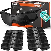 Vista 8 de OXG 12 unidades gafas de seguridad antivaho para hombres, gafas de seguridad ANSI Z87.1 resistentes a impactos y arañazos para la protección