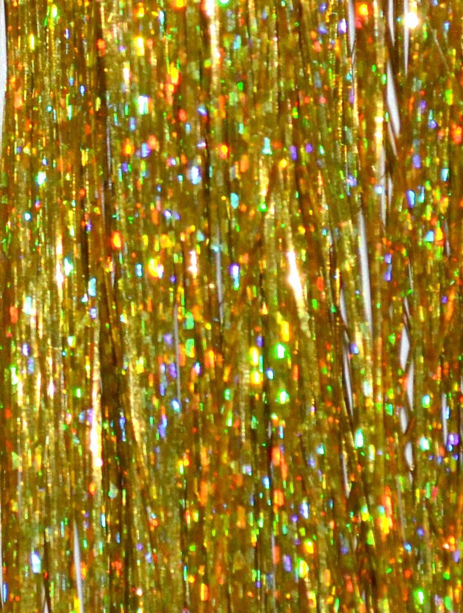 Hair Tinsel - Sparkling Gold 100 Strands 100% Silk!