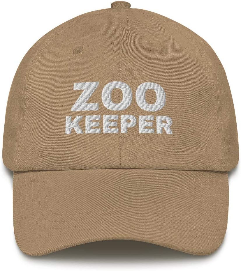 Zoo Keeper Gift Embroidered Dad Hat Baseball Cap Cotton Adjustable Animal Zoo