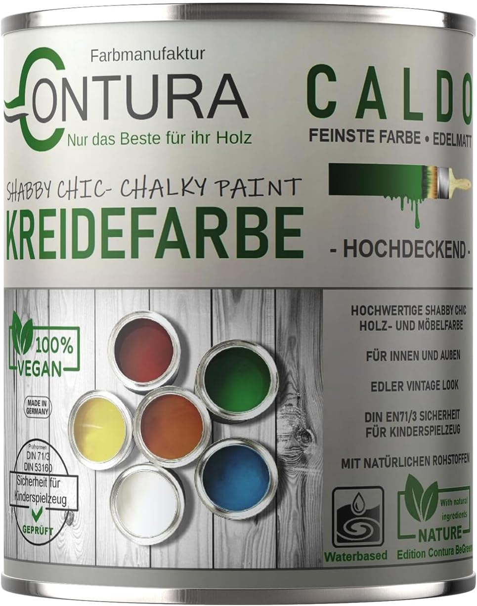 Kreidefarbe Shabby Chic Landhaus Vintage Möbelfarbe Naturfarbe Fein MATT 0,75 L - Foto 6
