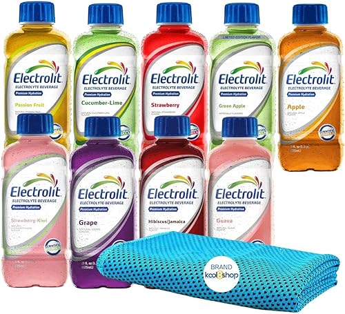 Electrolit KOOL8SHOP Infinite Deals - Paquete variado de sabores que pueden variar bebidas de hidratación con electrolitos, botellas de plástico de