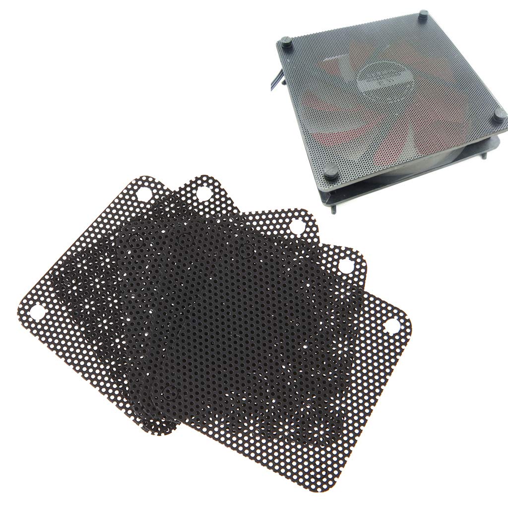 5PCS PVC Fan Dust Filter PC Dustproof For Case Cuttable Computer Mesh Cover 40mm Adapter Cable Connector Expander Splitter Cable Fan Converter Controller Card Module Board Bracket Socket Panel Mount