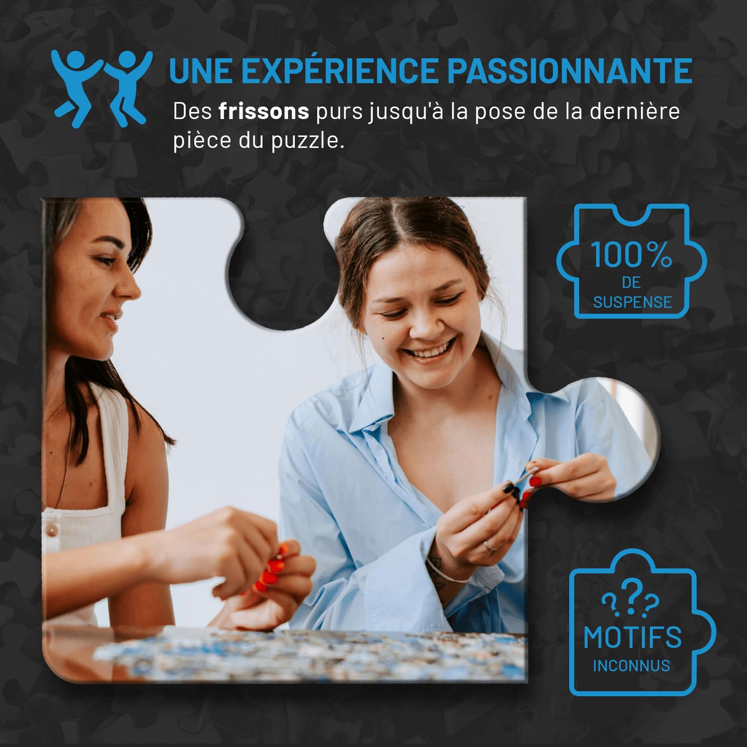 Misu Black Box Puzzle 1000 Pièces - Puzzle Adulte, Puzzlaces Classiques, Casse-tête Impossible, Jigsaw Puzzle - Architecture - Édition 2023