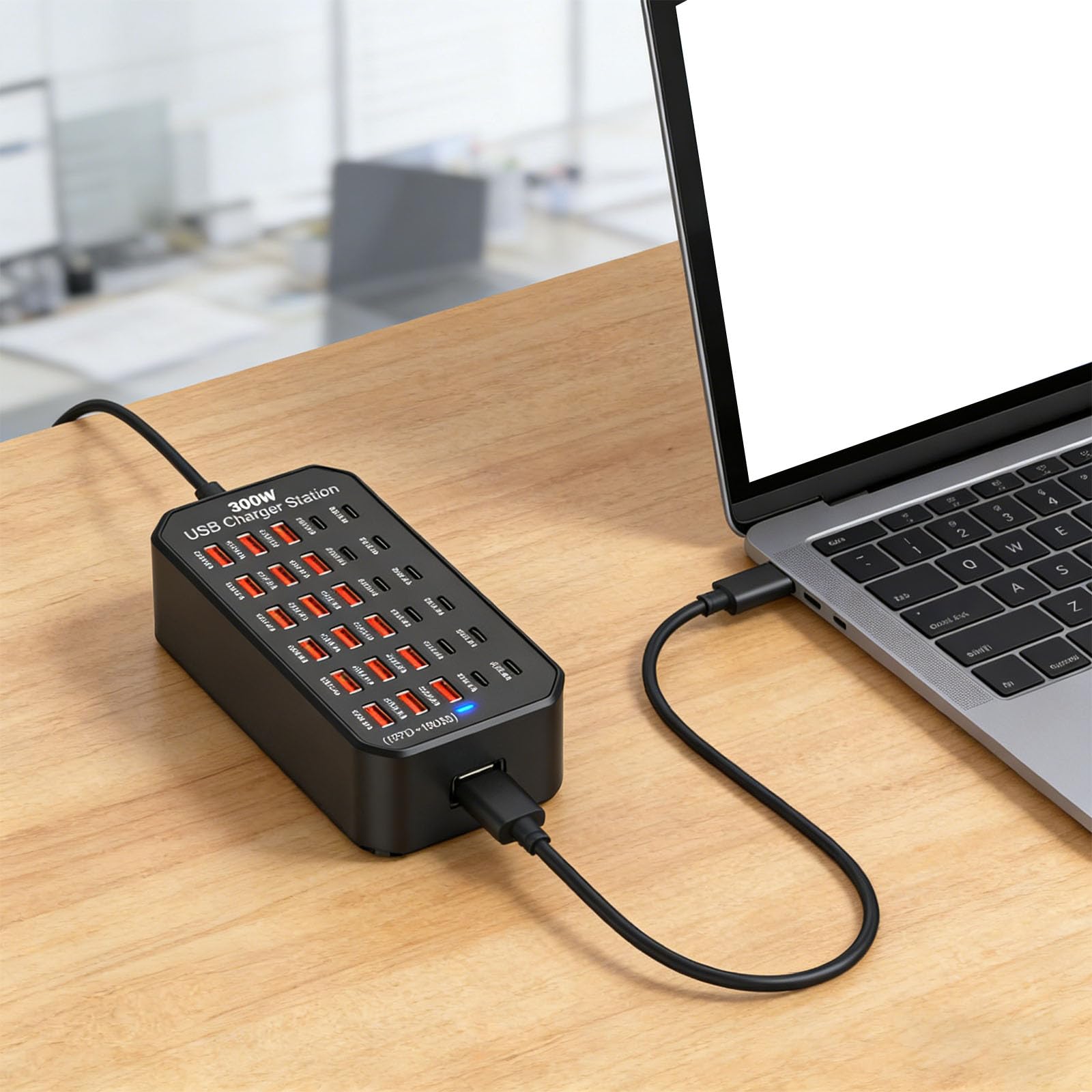 Chargeurs rapides USB et de type C à 30 ports pour station de charge multi-appareils, chargeurs de voyage et de travail, blocs de chargeurs muraux