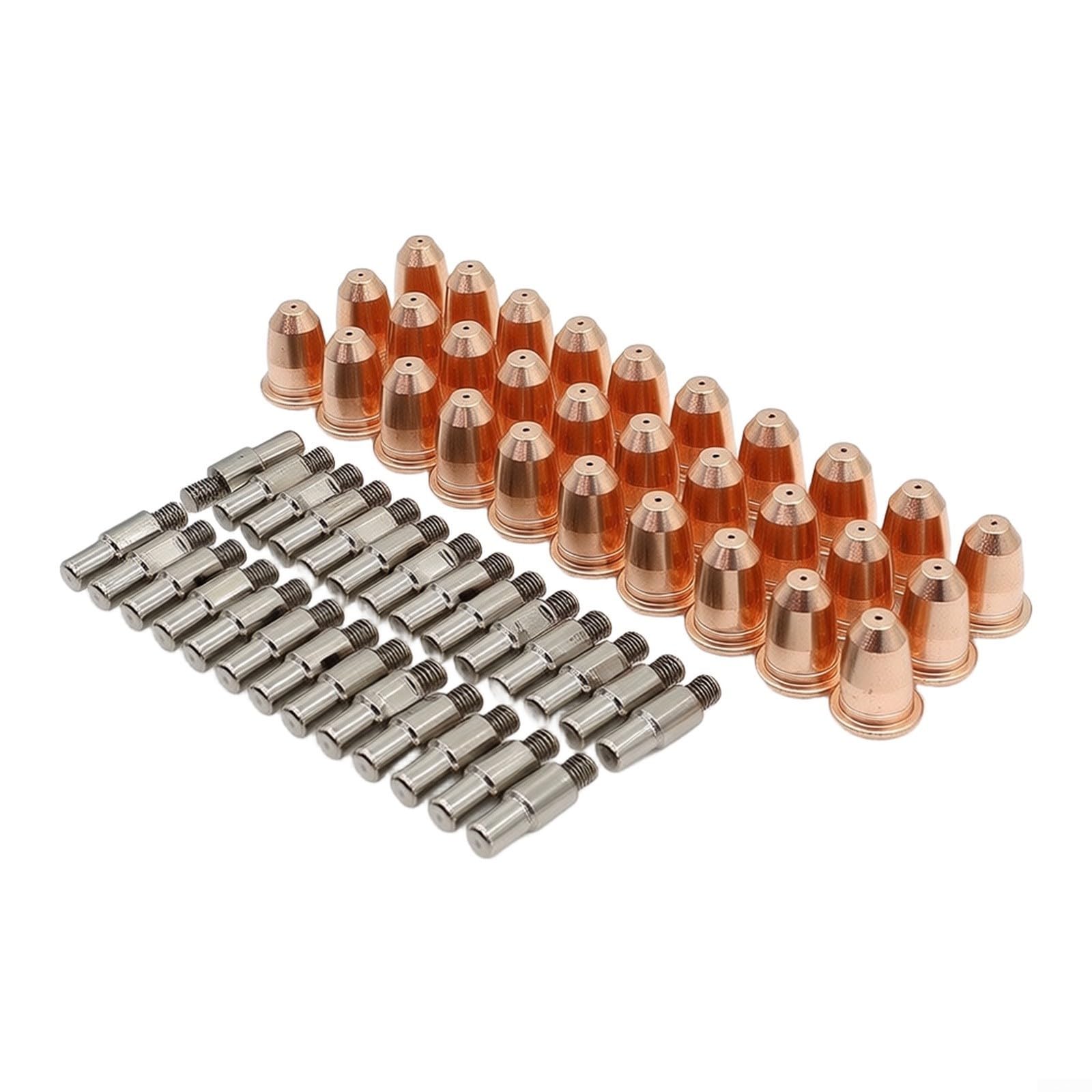 60-teilig Plasmaschneider Ersatzteil Set für s45 Elektroden Düsen 30x Elektrode PR0110 30x Düse PD0116-8 für s45 Brenner für plasma Verbrauchsmaterial Kit für s45 60 Teile Hochtemperatur Ersatzteil