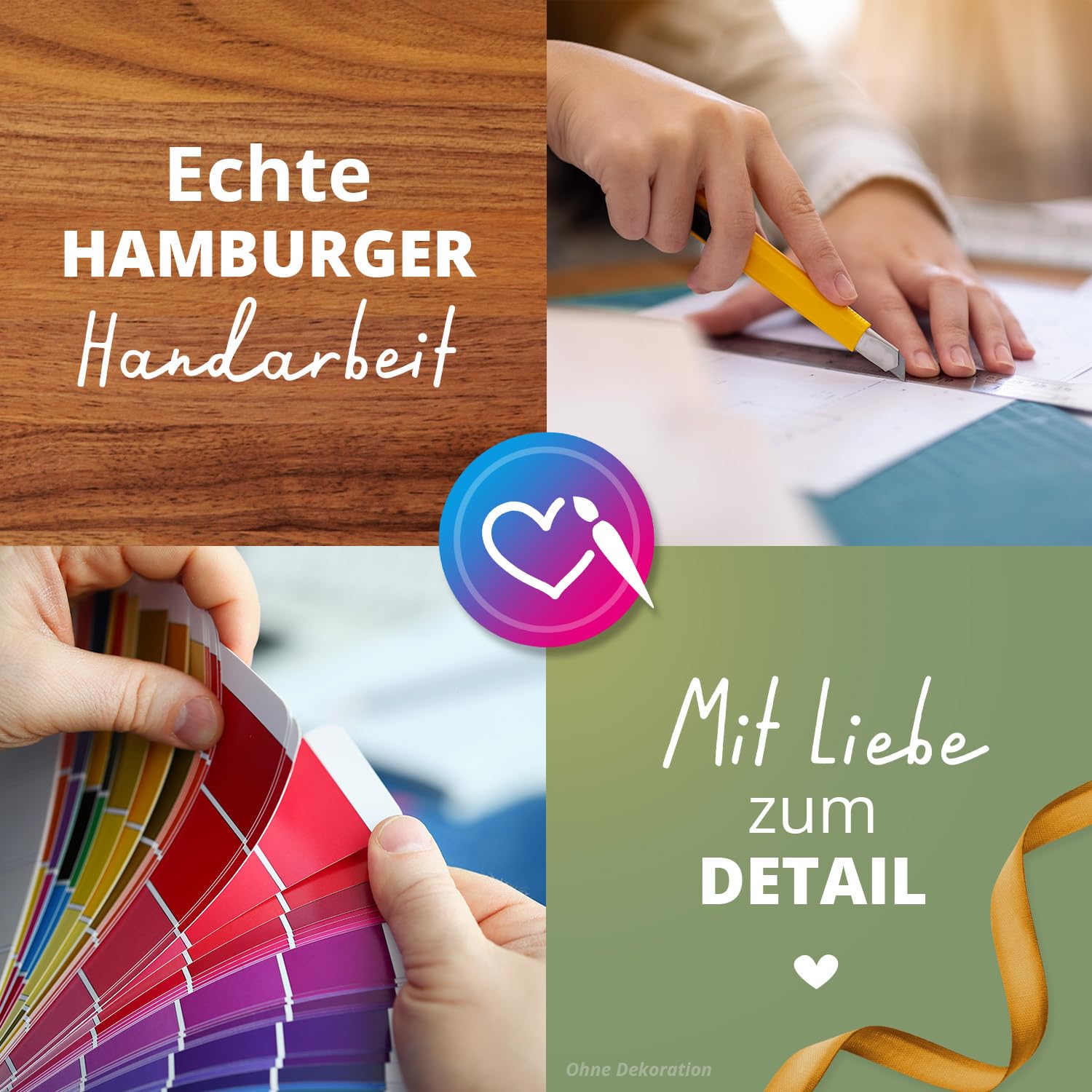 Dankeskarten personalisiert mit Umschlag mit eigenem Text und Foto