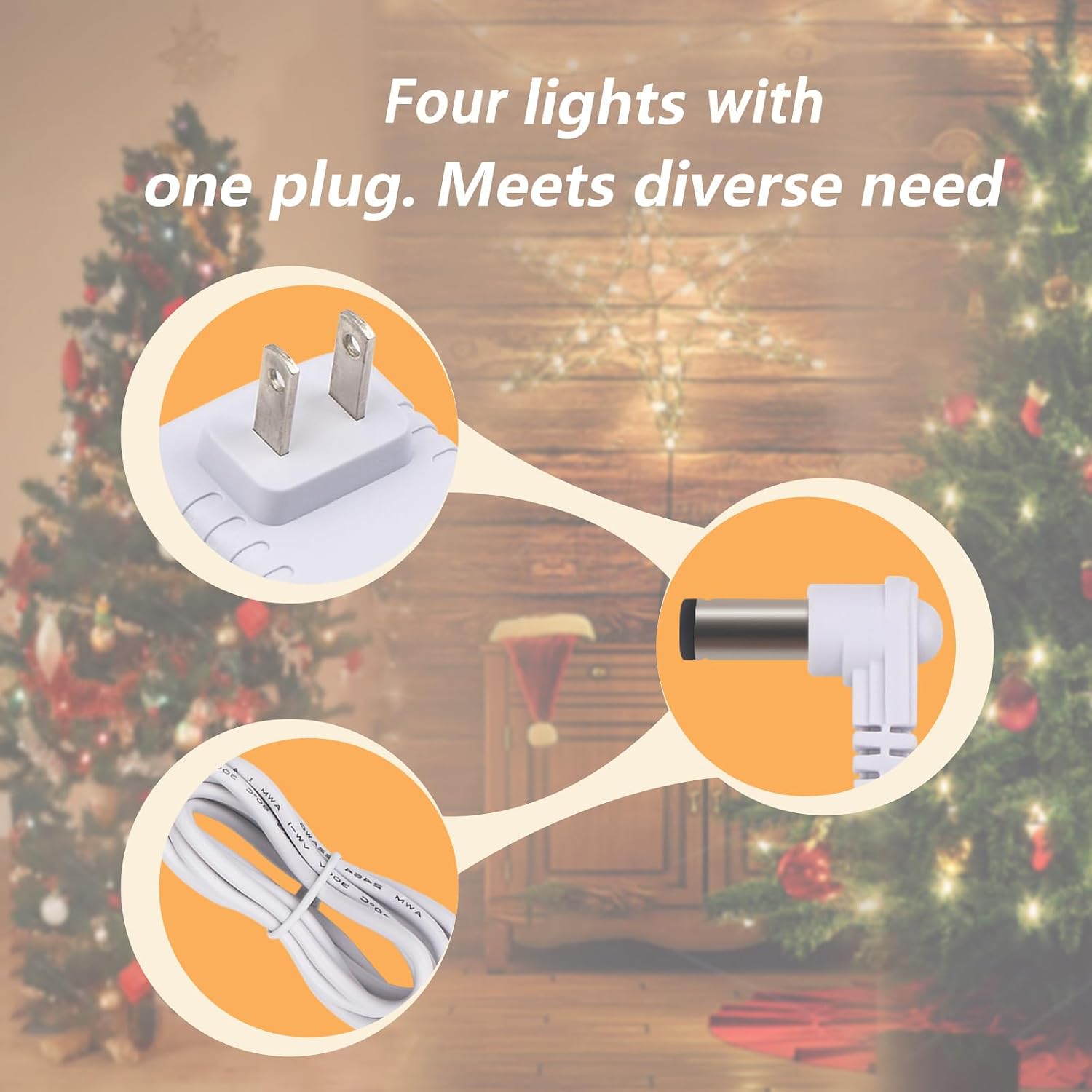 4.5V Power Adapter for Lemax Halloween and Christmas Lighted Accessory Part image 5