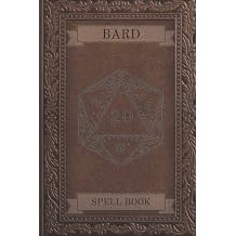 Bard Spell Book DnD, Pathfinder, fantasy style roleplay game spell lists. 140 pages