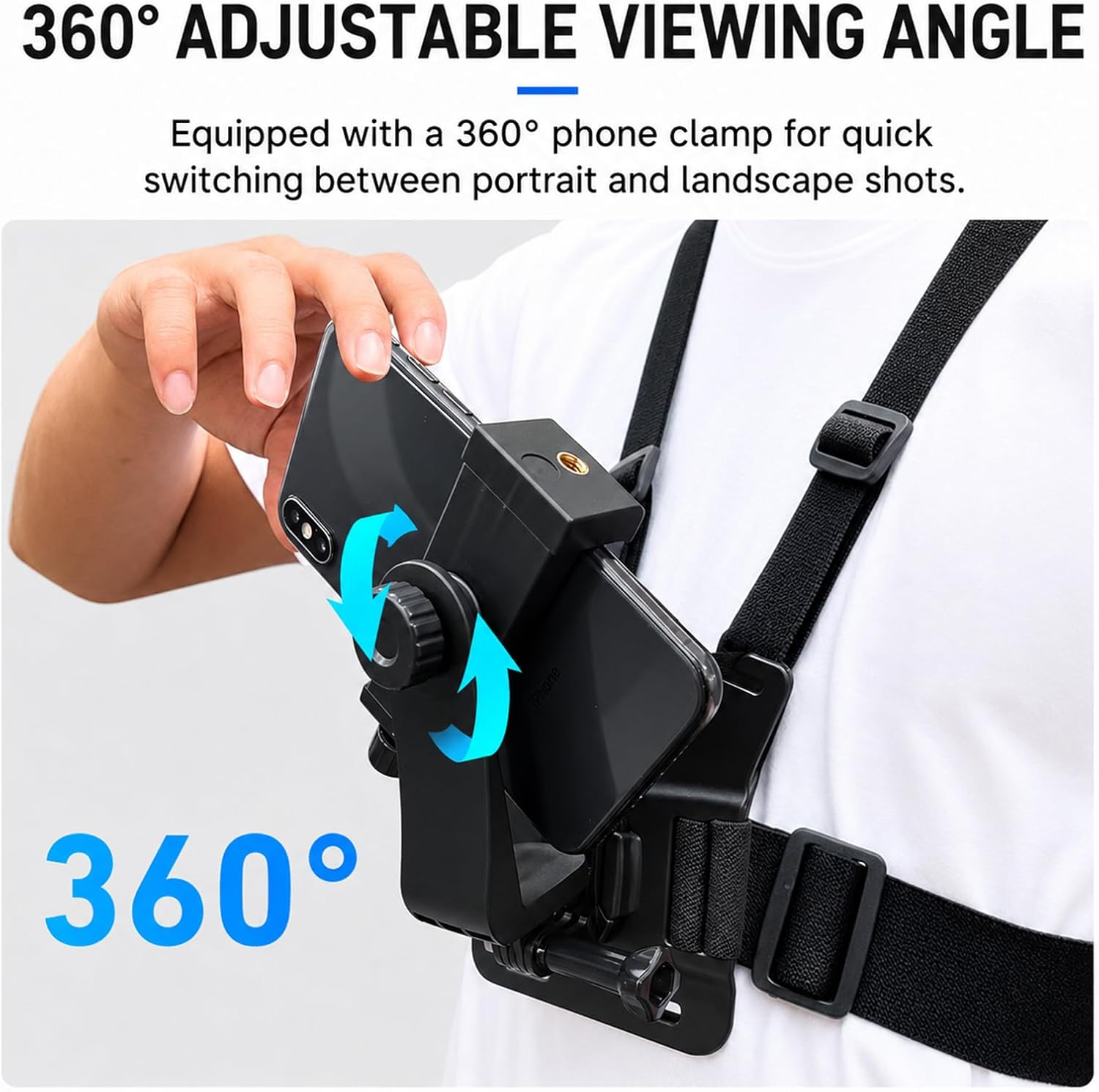 Mobile Phone Chest Strap Mount Accessories for Samsung iPhone Plus etc