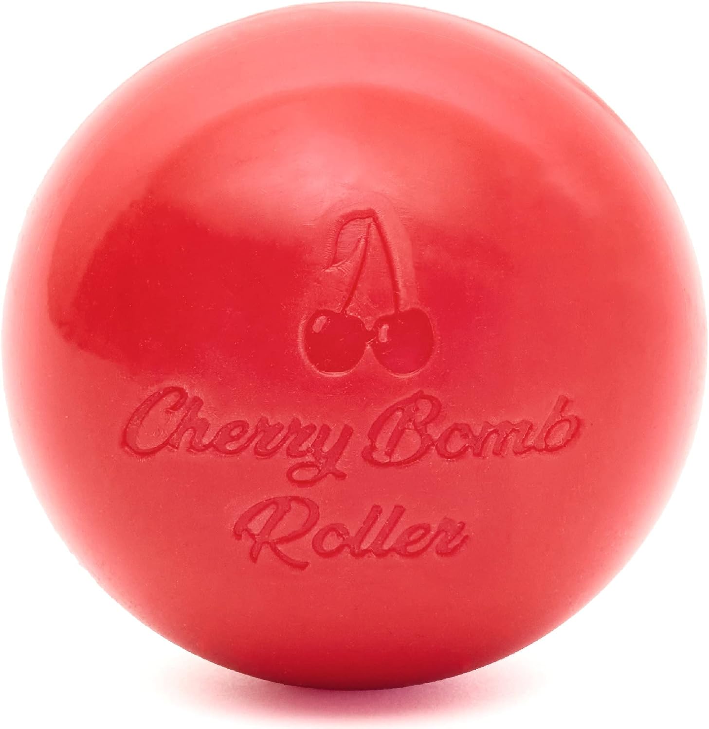 Core Prodigy Cherry Bomb Massage Ball - Heat Safe Trigger Point Release Roller for Physical Therapy, Back, Neck, Psoas, Hip and Foot Pain