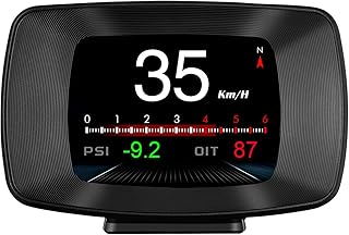 OBD + GPS Velocímetro de sistema duplo Multifuction LCD Head-Up Display Velocímetro Detector de automóveis Display completo de dados do carro Velocímetro de alarme inteligente 10 estilos de interface Velocímetro multifuncional,Instrumento de alarme para carro,Velocímetro,Detector Automóvel,Velocímetro de sistema duplo OBD + GPS Black