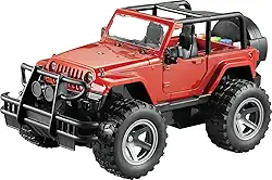 Zippy, Carrinho de Brinquedo Off-Road 4×4 com Fricção Equipado com Luzes e Som 1:16 Jipe— Vermelho