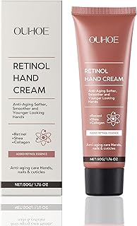 TINYLENS Retinol Anti-Aging Hand Cream with Collagen & Shea Butter – Moisturizing Hand & Cuticle Cream for Soft, Youthful ...