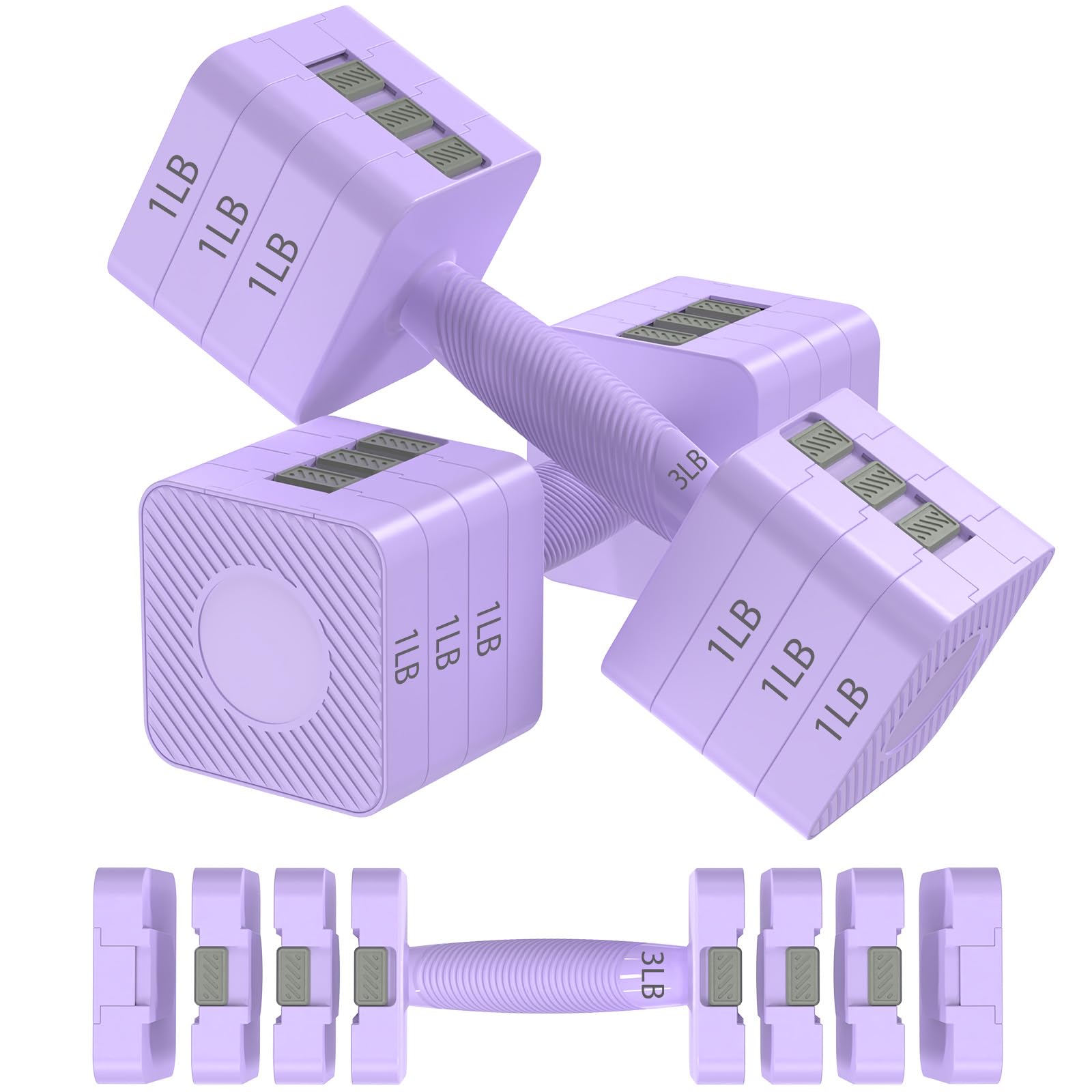 Hezeyferg Adjustable Dumbbells Set for Women/Men Home Gym