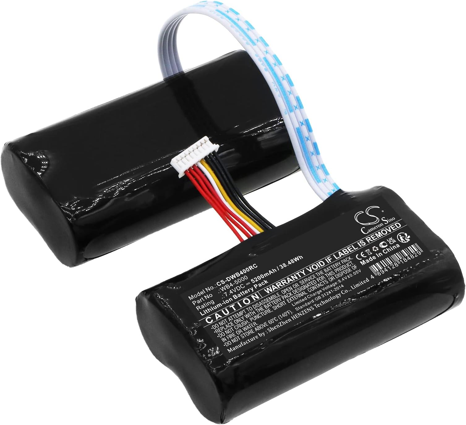 FITHOOD Battery Replacement for DJI Smart Controller RM500 RM500 WB4-5000 (5200mAh/7.4V)