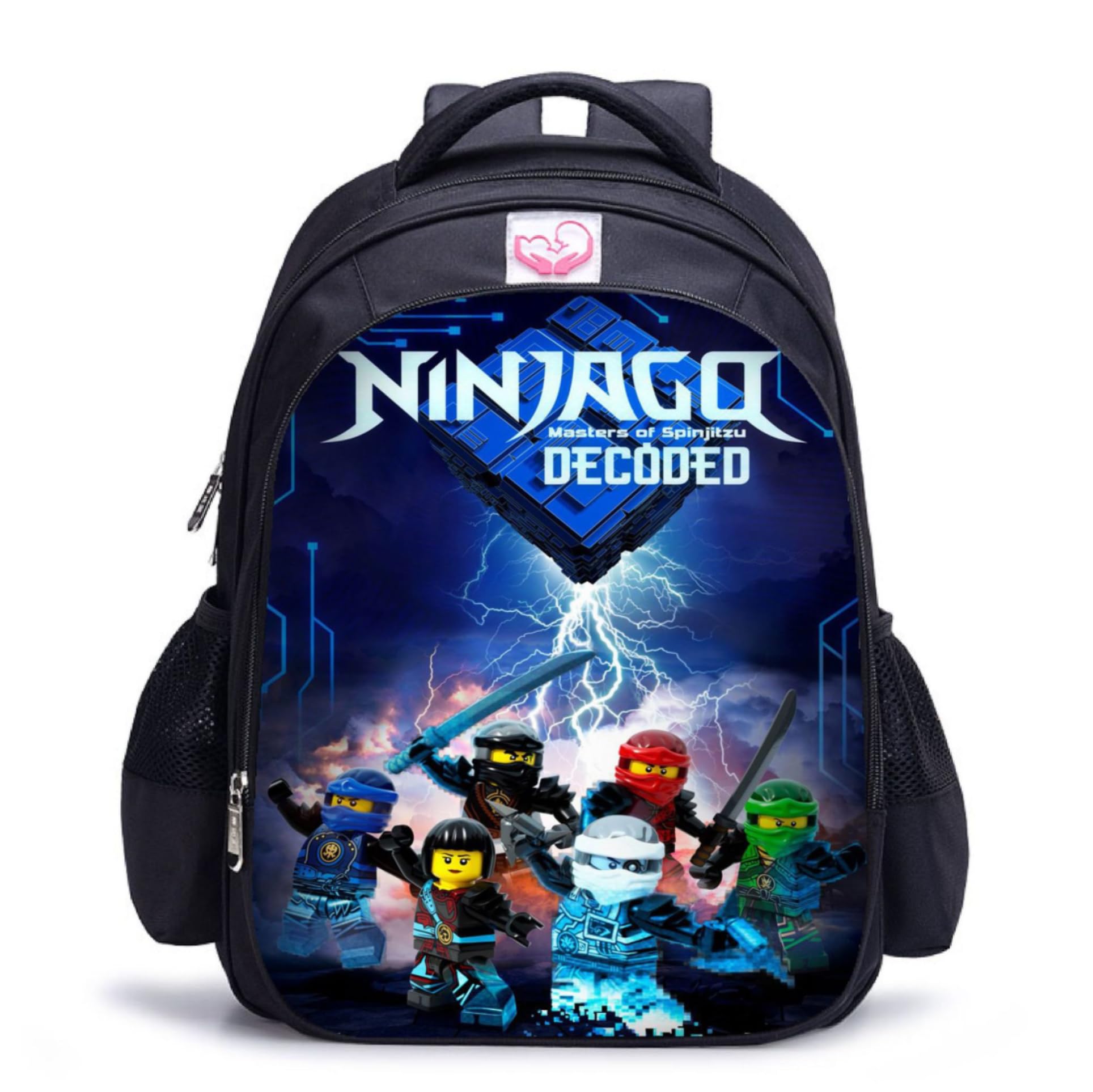 Sponsored Ad – Animation Comic Master Decoded Women Boys Girls School Bags for Lego Ninjago Laptop Travel Backpack