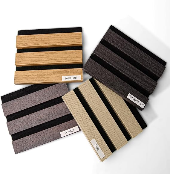 Art3dwallpanels Wood Slat Wall Panel, 108'' x 13'', 4 Pack | 3D Soundproof, Acoustic Panels, Interior Ceiling and Wall Decor, Noise Reduction