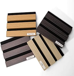 Art3dwallpanels Wood Slat Wall Panel, 108'' x 13'' Wood Panels for Wall 2 Pack 3D Soundproof Wall Panels, Large Acoustic Panels for Interior Ceiling and Wall Decor Noise Reduction, 4 Pack, Sample