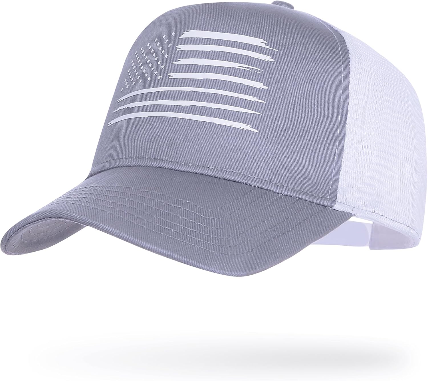 XXL Men’s American Flag Trucker Hat,Flag Mesh Back Baseball Cap,Lightweight Summer Outdoor Sports Cap