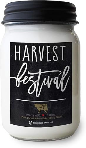 Miniatura 23 de Milkhouse Candle Company - Autumn Orchard - Velas de cera de abeja y soja de 26 onzas - Colección Farmhouse - 100% natural, sin parafina, con aceite