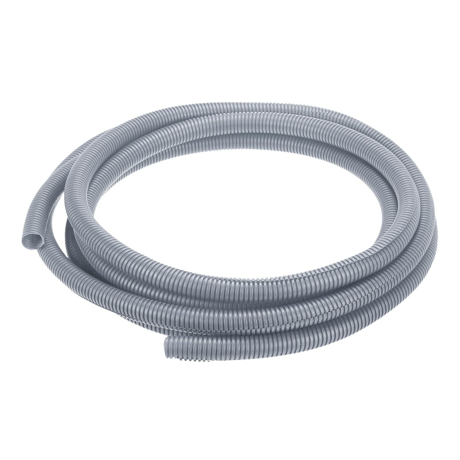 sourcing map Split Wire Loom Tubing 3/4"(20mm) ID 20FT(6m) Wire Loom Tubing Heat & Cold Resistant -40F to 257F Plastic Flexible Conduit Cord Protector for Electrical Wires Cable, Gray