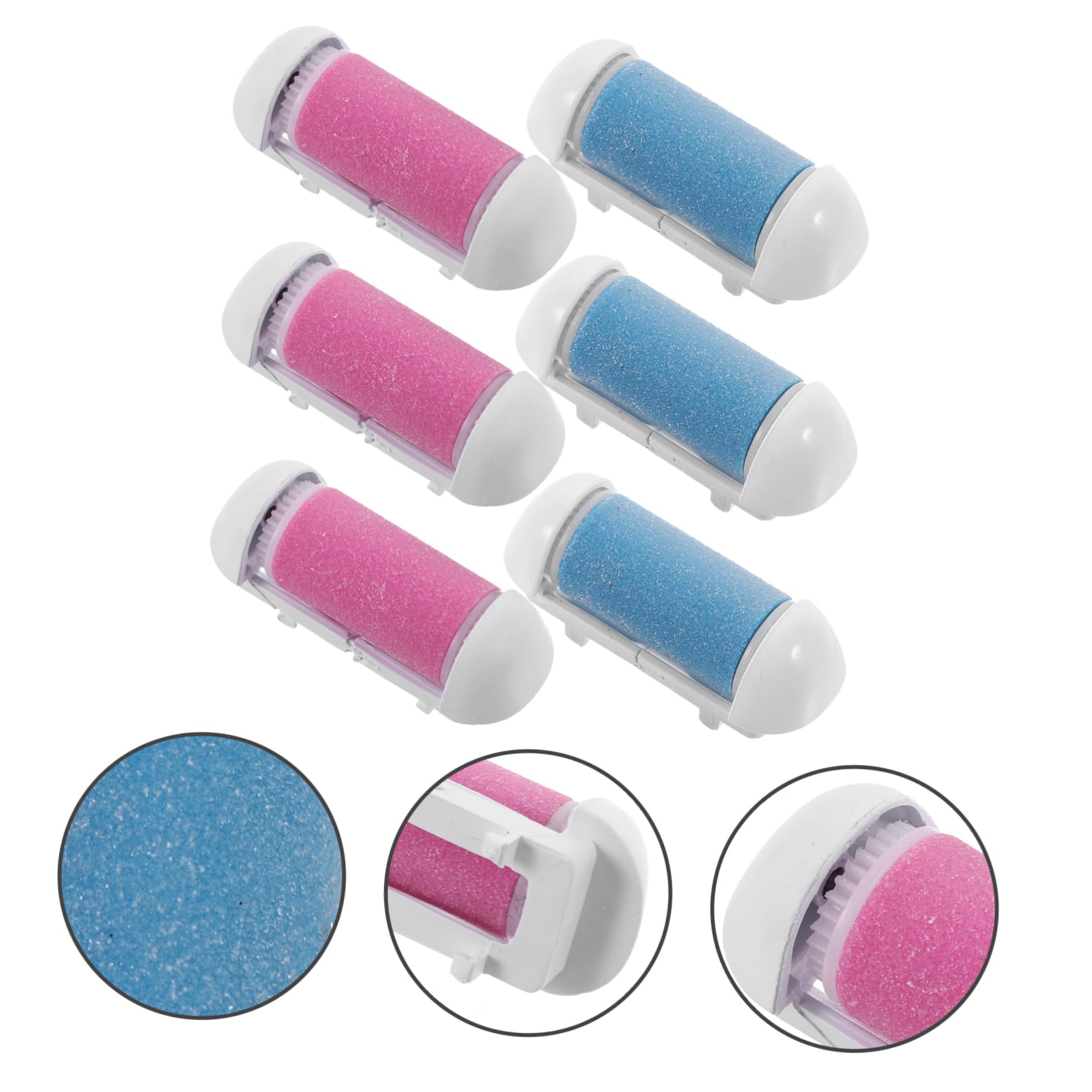 FRCOLOR 30stücke Teiliges Ersatzrollen Für Elektrische Fußfeile Ergonomisches Design Effektive Hornhautentfernung Für Pediküre Und Fußpflege Und Blau