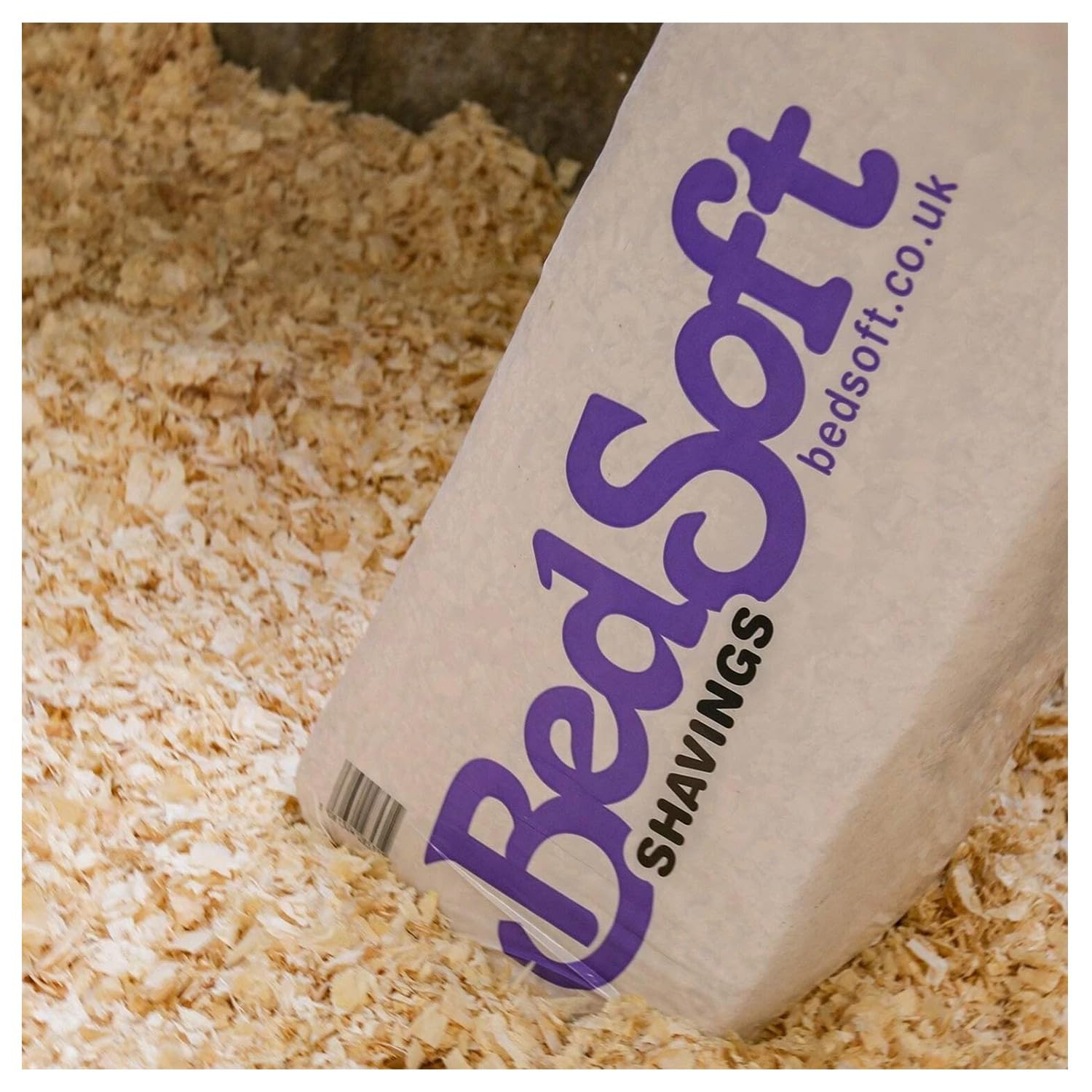 Laysoft BedSoft 18kg Premium Low Dust Wood Shavings Bedding for Horses, Ponies ...