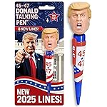 Donald Trump Talking Pen - Top Stocking Stuffer for Men, Funny Trump Merchandise & Real Voice Novelty Pen, Christmas Political Gag Gift & Popular Gift for Him, Supporters & Collectors (Trump 2025)