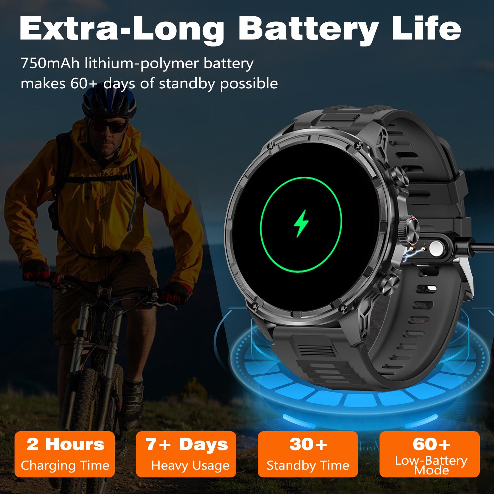 Militare Smart Watch AMOLED 1.85 Pollici - Dettaglio