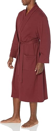 Miniatura 5 de Tienda Essentials Albornoz de punto gofre ligero para hombre (disponible en tallas grandes y altas)