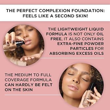 ARTDECO Perfect Teint Foundation - Cool Cashew N32 - Lightweight Liquid Formula - Medium to Full Coverage - Without Mask-Like Effect - Conceals Imperfections - Vegan Makeup - Hyaluron - 0.67 Fl Oz
