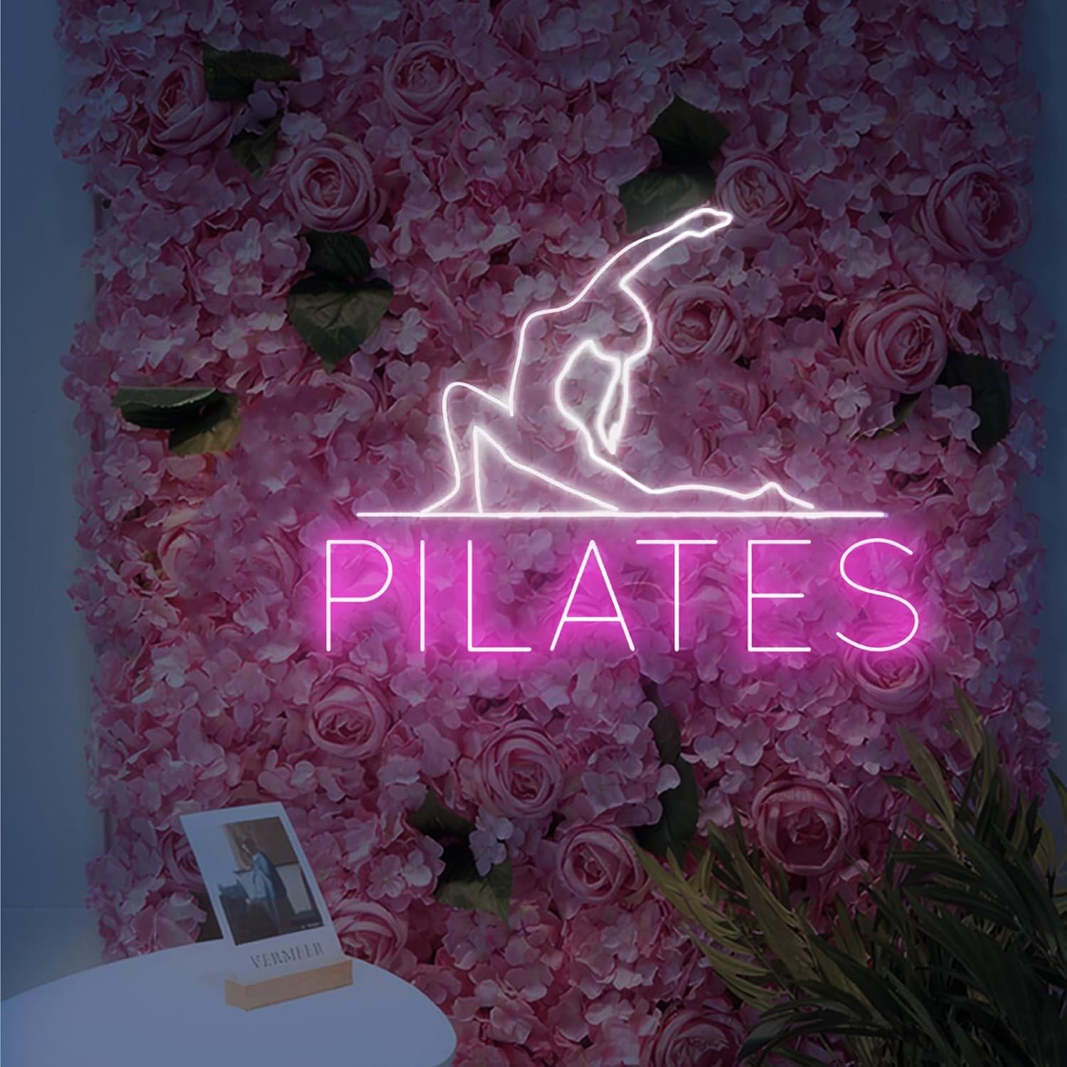 Pilates Neon Sign 28inches LED Pilates Wall Art Decor Neon Light Up Signs for Gym Yoga Studio Decorations image 3