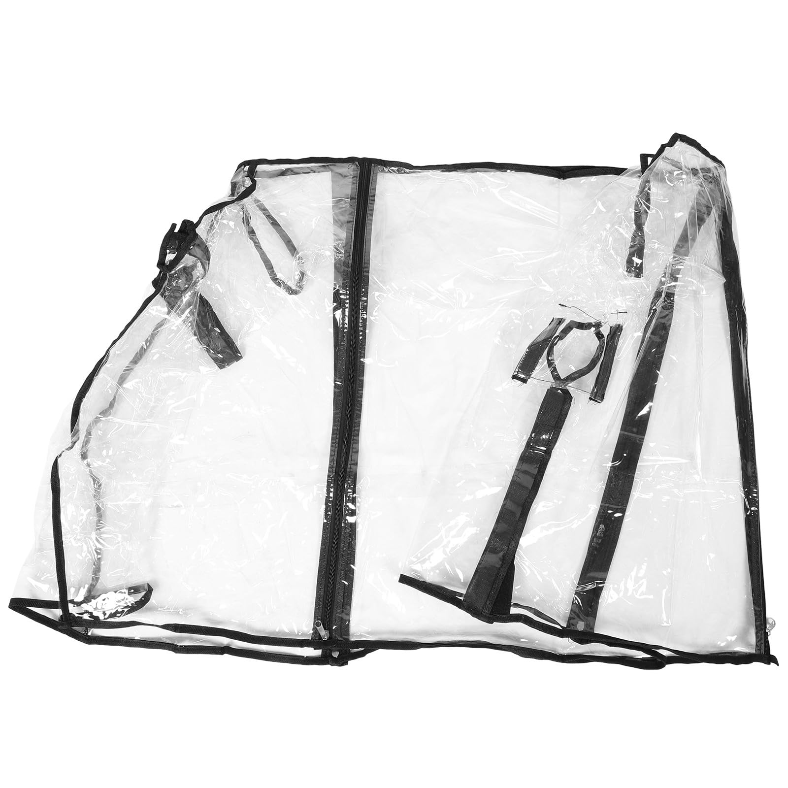 CHILDWEET Transparenter Regenschutz Verschleißfest und Resilient aus PVC Universelle Wagenverdeckbefestigung für Bollerwagen und Gartenwagen für Outdoor und Camping