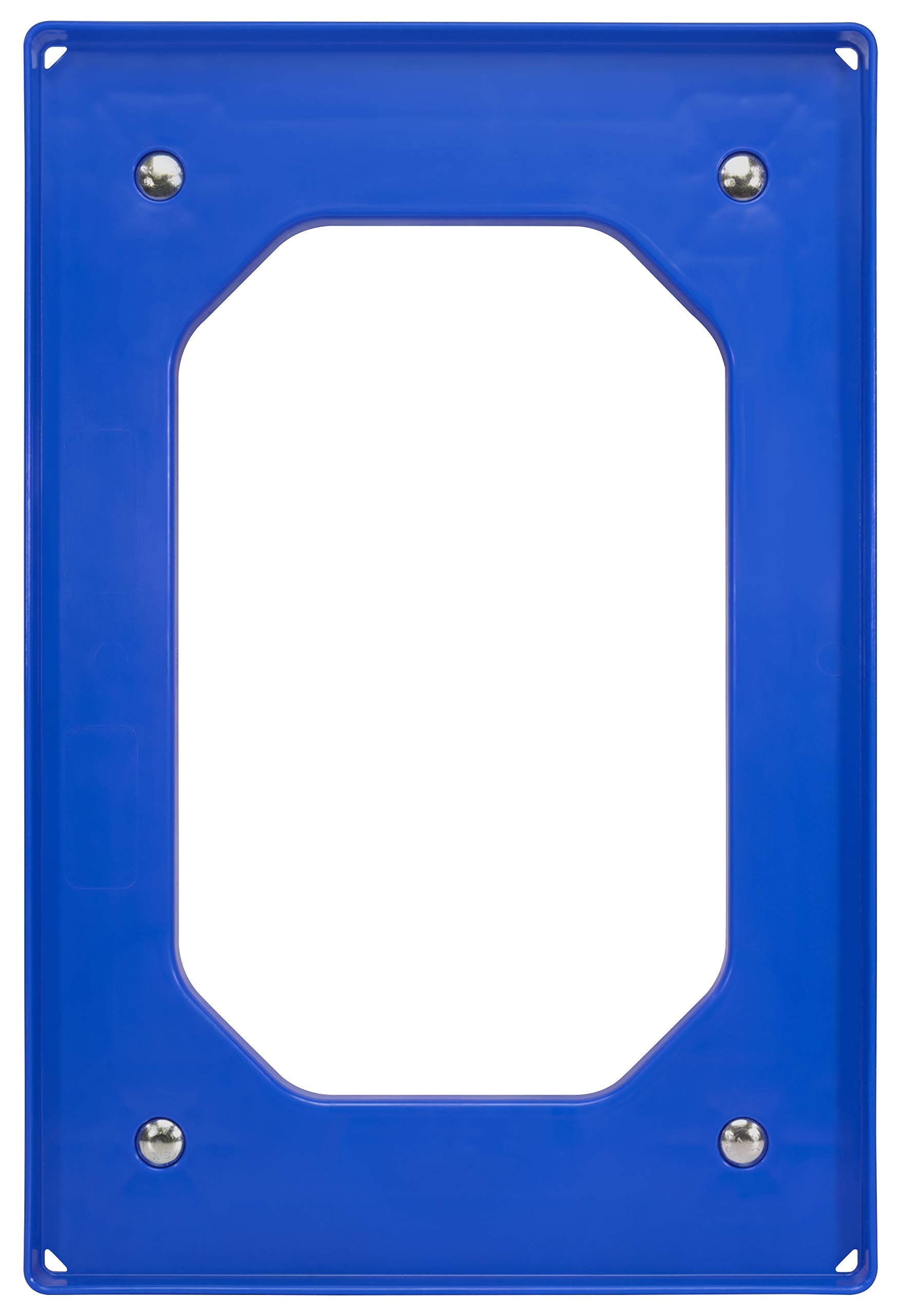 10 Stück Transportroller für Kisten 60 x 40 cm mit 4 Lenkrollen in blau
