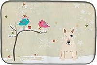 Vista 59 de Caroline's Treasures BB2508DDM - Tapete de secado de platos de perro de montaña bernés con regalos de Navidad entre amigos, tapete absorbente