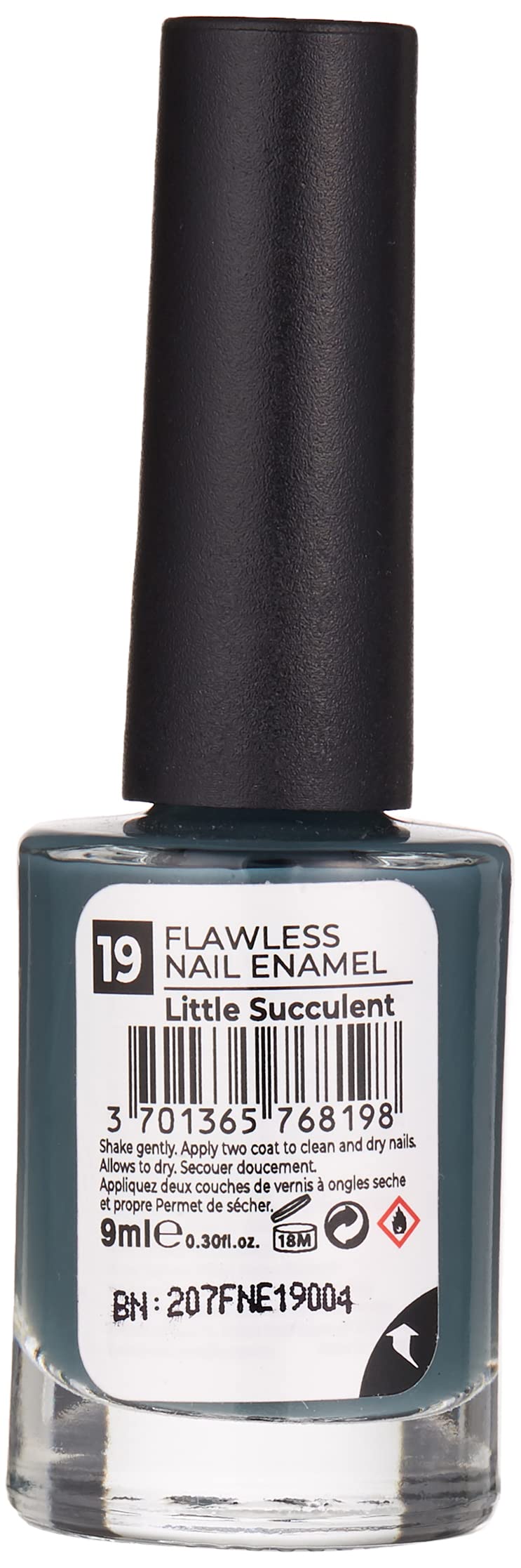 Note Nail Flawless Oje 19 Little Succulent, Gri (2 paketi)