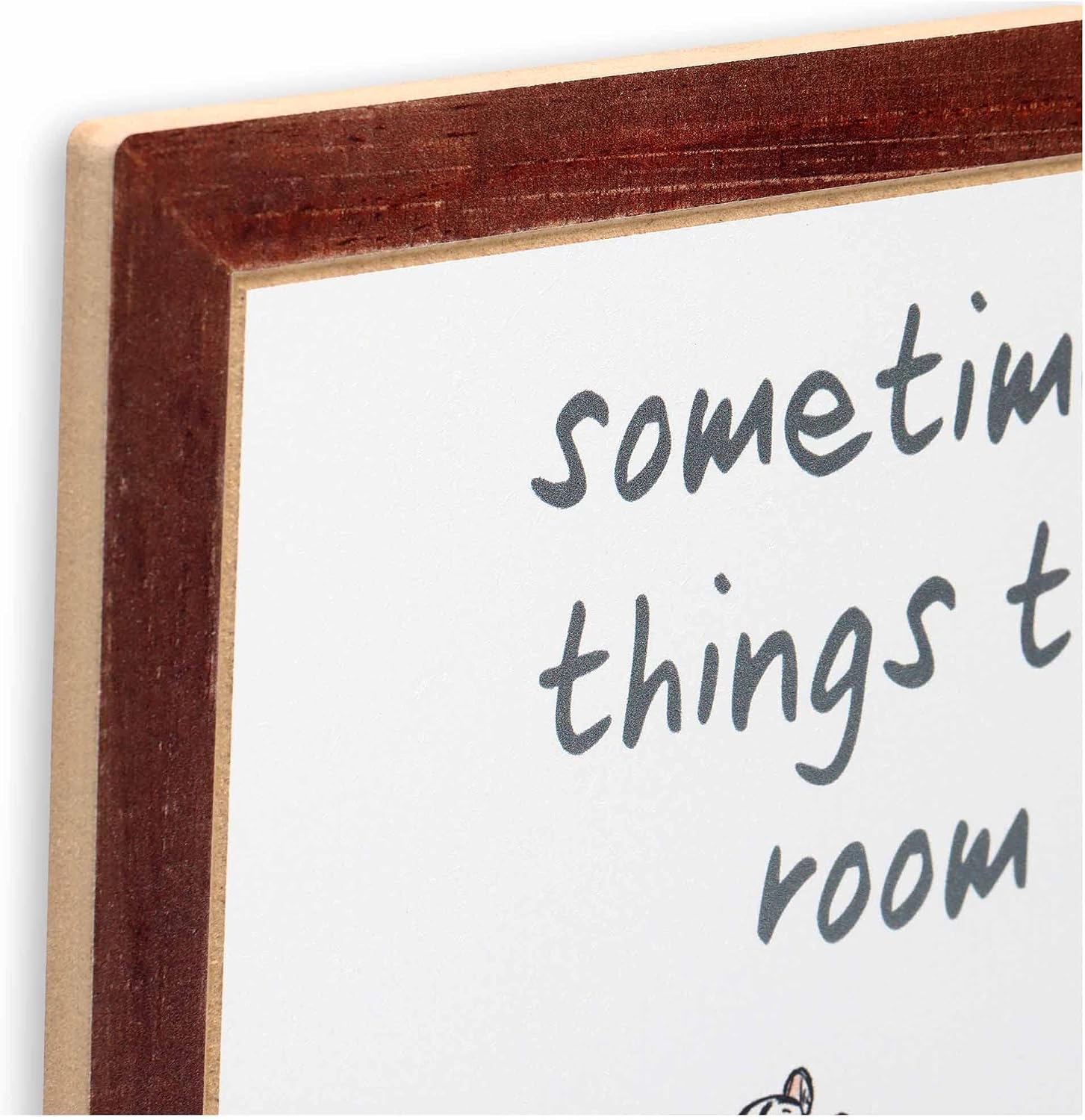 Open Road Brands Disney Winnie the Pooh Room in Your Heart Nostalgic Wood Wall Decor For Nursery, Bedroom or Play Room