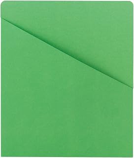 Smead Slash Jacket, Letter Size, Green, 25 per Pack (75432)