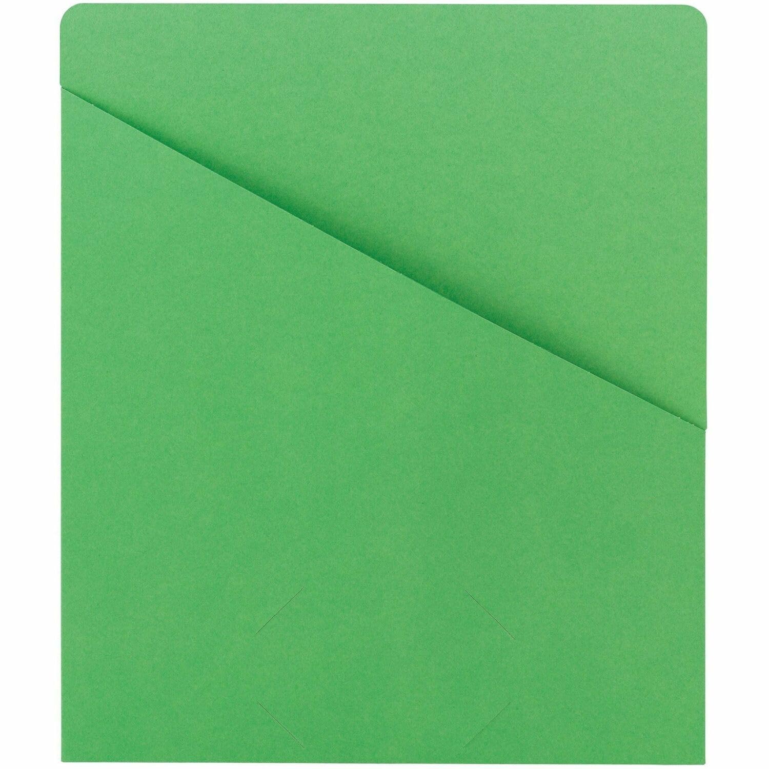 Smead Slash Jacket, Letter Size, Green, 25 per Pack (75432)