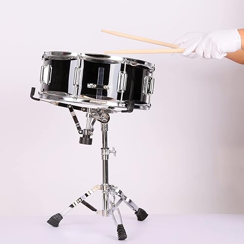 Miniatura 6 de Juego de tambor de caja de 14 pulgadas para niños, estudiantes, principiantes, kit de práctica con soporte, bolsa acolchada, almohadilla de