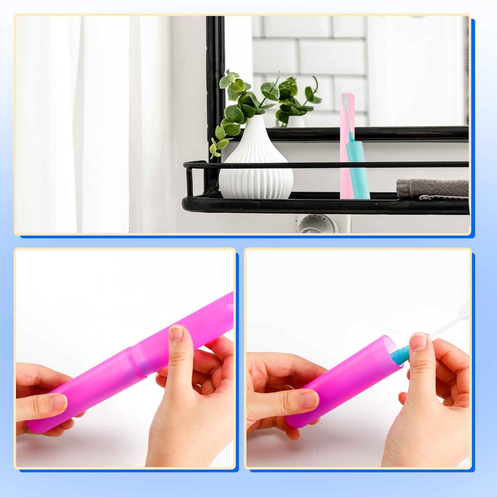 Estuche de plástico para cepillos de dientes (48 piezas)