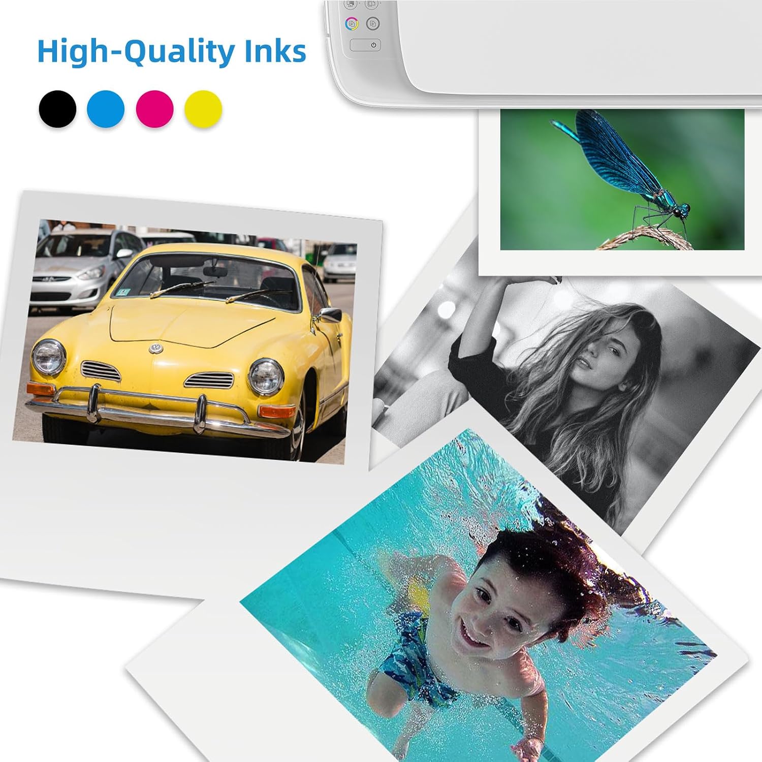 68XL Ink Cartridges Black Color Combo Pack for HP 68 XL 68e Printers Replacement for HP68XL HP68 for Envy 6155e 6555e 6152e 6552e 6558e 6110e 6500e 6520 6520e 6530e 6531e 6532e 6165e 6110e 6110r 6120e