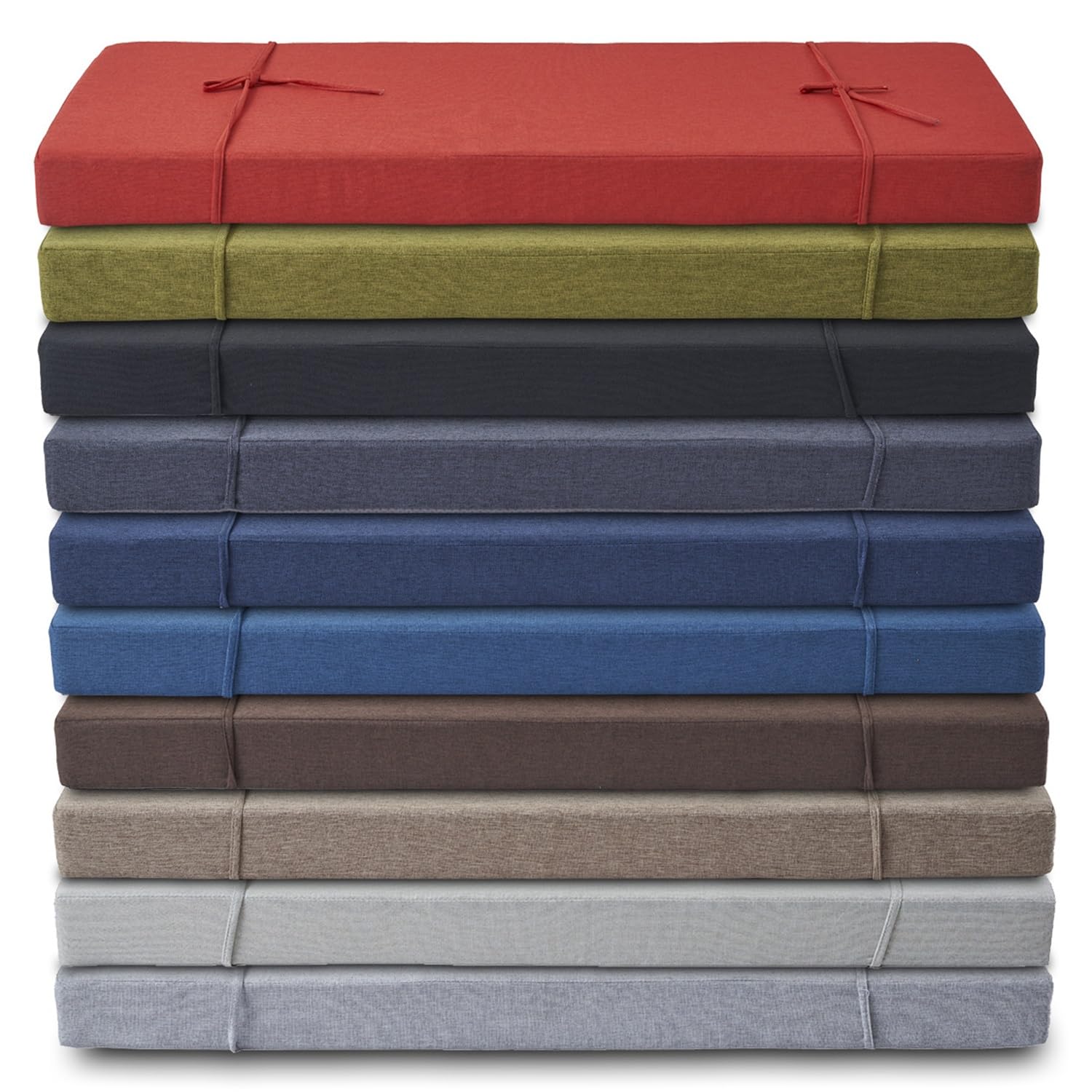Pokrowiec na ławkę do wewnątrz, antypoślizgowa podkładka do siedzenia, na ławki 2-, 3, 4-osobowe, 120, 150, 80, 90 x 30, 40, 50 cm, idealna do ogrodu wykuszowego, patio i werandy, kolor biały, 140 x