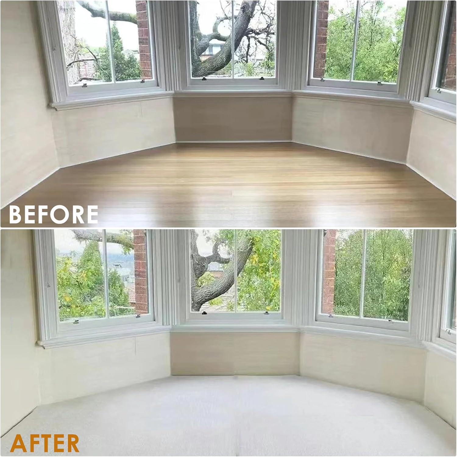 Customize Trapezoid Window Seat Cushion Non-Slip Bottom Bay Window Bench Cushions Indoor Outdoor Furniture Replacement Cushions 50+ Colors Available, VI240727