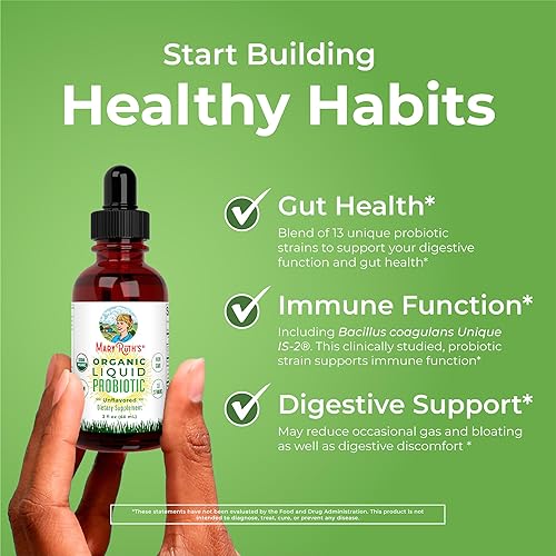 Miniatura 5 de MaryRuth Organics USDA Organic Liquid Probiotic | Digestive Health | Probiotics for Women, Men, Kids | Acidophilus Probiotic | Vegan | Travel