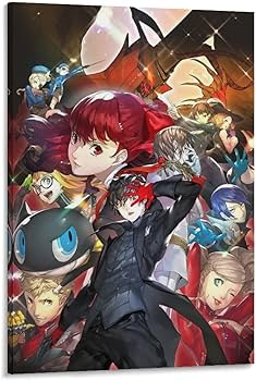 Amazon｜アニメ ポスター ペルソナ 5 キャンバス アート ポスター