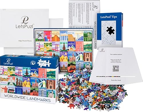 Miniatura 2 de Worldwide Landmark - Rompecabezas de 1000 piezas para adultos/rompecabezas de viaje/rompecabezas impresionante/rompecabezas para adultos de 1000