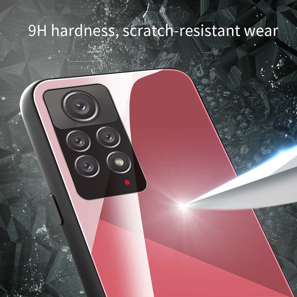 MAOGE Cover Per Xiaomi Redmi Note 11 / Note 11S 4G, Custodia Ultra Sottile In Vetro Temperato Con Motivo Dipinto, Antiurto TPU, Vasto Universo