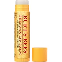 Burt's Bees 100% Natural Moisturizing Lip Balm, Original Beeswax with Vitamin E &amp; Peppermint Oil, 0.15 Oz